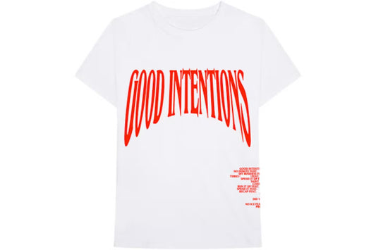 Vlone Good Intentions Tee White/Red